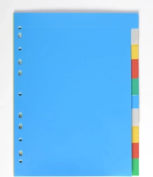 Register A4 i polypropylen, 10 farver