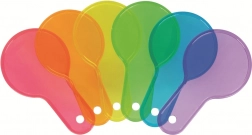 Farverige plastskiver til børn