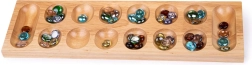 Træspil Mancala med farvede glassten Bigjigs Toys