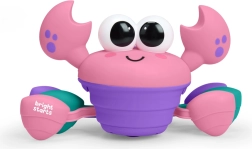 Bright Starts musikalsk og multisensorisk kravlekrabbe Rockin' Crawling Crab, pink