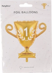 Folieballon formet som en gylden pokal