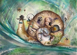 Puslespil snegl 1000 brikker