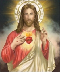 Diamantmaleri Jesus med hjerte 30 × 40 cm NORIMPEX