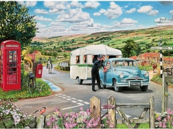 Puslespil vej til camping 1000 brikker GIBSONS