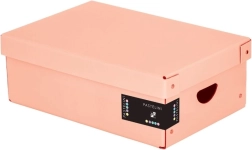 Opbevaringsboks i laminat PASTELINI, lille, abrikos