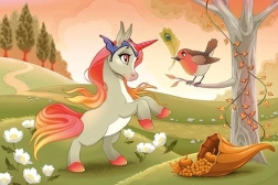 Træpuslespil sød pony 50 brikker