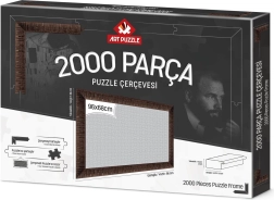 Ramme til puslespil 96x68 cm brun