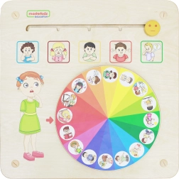 Masterkidz væghængt læringstavle følelser Montessori