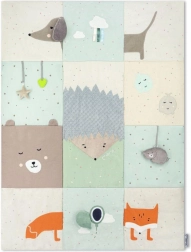 legegulv MoMi VOLPI patchwork 120 × 160 cm