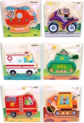 Træpuslespil Transportmidler