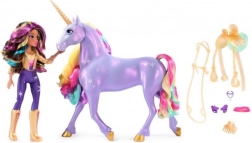 Unicorn Academy lysende enhjørning Wildstar med dukken Sofie