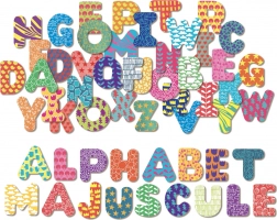 Træmagnet Vilac store alfabet