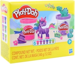 Play-Doh glitrkollektion – sæt med 6 bøtter modellervoks