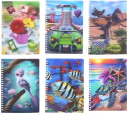 Spiralnotesbog A5, linjeret, 80 sider