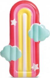 Oppustelig luftmadras regnbue og sky 183 × 132 cm