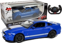 Fjernstyret racerbils Ford Shelby GT500 1:14 – blå