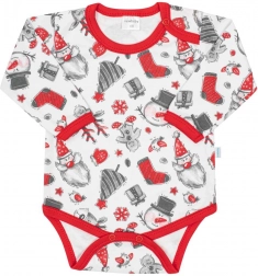 babybody med lange ærmer NEW BABY Christmas