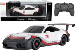 RC-bil 1:18 RASTAR PORSCHE 911 GT3 hvid‑grå