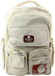 By skole rygsæk med kapybara beige