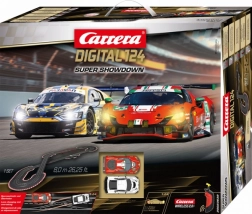Bilbane Carrera Digital 124 Super Showdown 8 m med Ferrari 296 GT3 og Audi R8 LMS GT3