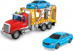 Trækker med bil med lys- og lydeffekter 32 cm