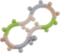 Hess træmotorisk rangle formet som en ottetal