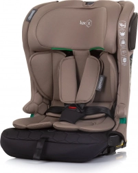 Autostol i-Size 76–150 cm med Isofix CHIPOLINO Lux X – Macadamia