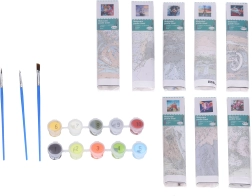 Kreativt malersæt efter tal - mix 30x40 cm