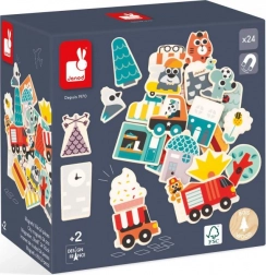 JANOD Træmagneter I byen 24 stk