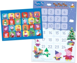 Papir adventskalender Gurli Gris med klistermærker