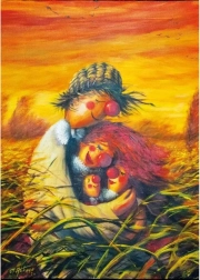 Puslespil familie af fugleskræmsler 1000 brikker MAGNOLIA