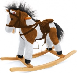 Gyngende hest brun-hvid