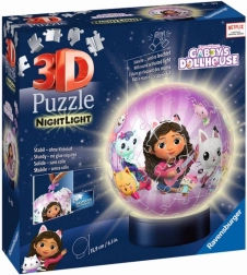 Ravensburger 3D lysende puzzleball Gabbys magiske hus 72 brikker
