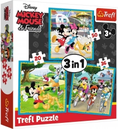 Puslespil 3 i 1 MICKEY MOUSE og venner