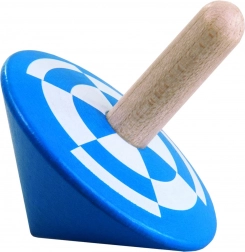 DETOA snurretop i træ – blå