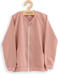 Børne joggingtrøje med lynlås New Baby Kindergarten pink 116/122