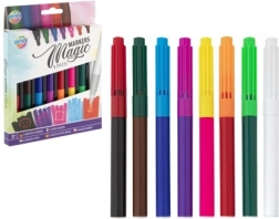 Magiske tuscher med viskelæder, sæt med 8 stk.