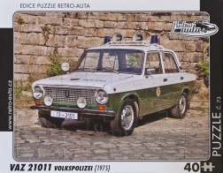 Puzzle RETRO-AUTA VAZ 21011 Volkspolizei 40 brikker