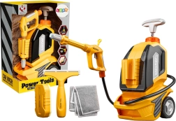 Børne højtryksrenser med vandfunktion med skraber, svamp og klud