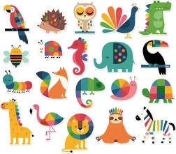 VILAC magneter med regnbuedyr, 20 stk