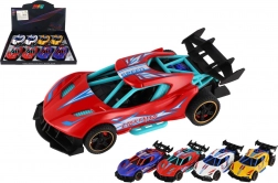 Sportsbil i metal 14 cm med friktionsmotor