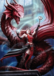 Puslespil TREFL Premium Plus Fantasy: Skarlagensmager 1000 brikker