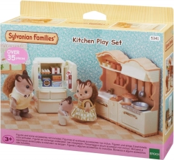 Sylvanian Families landkøkken med køleskab – møbelsæt til dukkehus