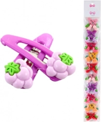 Hårspænder med frugtmotiv, 2 stk.