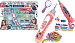 Sæt med perler til fletning i hår