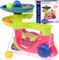 Farverig kuglebane med musik til børn