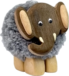 Børnetræsfigur XL Pompon Elefant