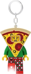 Lego nøglering Pizza – lysende minifigur med LED