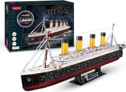 Lysende 3D‑puslespil Titanic 266 brikker