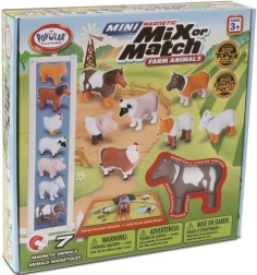MalBlo Magnetic Mini – bondegårdsdyr, magnetisk byggesæt til børn